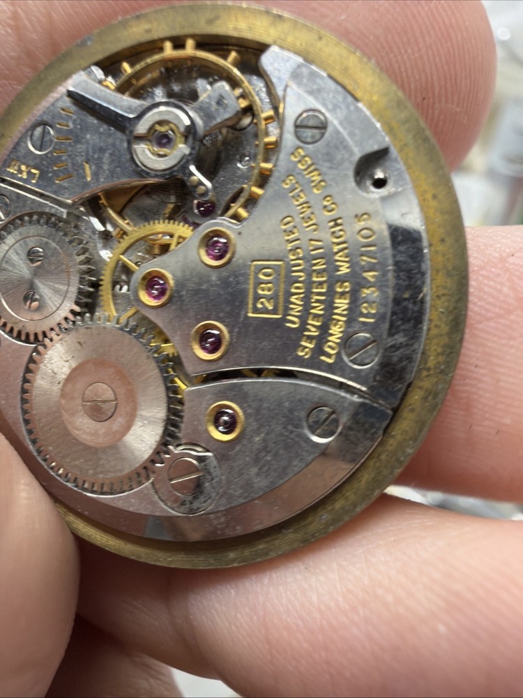 Longines 280 17 Jewel Manual Wind Movement Dial
