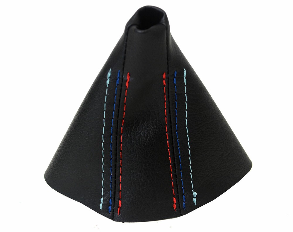Automatic Shift Boot Cover Leather for BMW E38 1995-2001 Black M Type Stitch