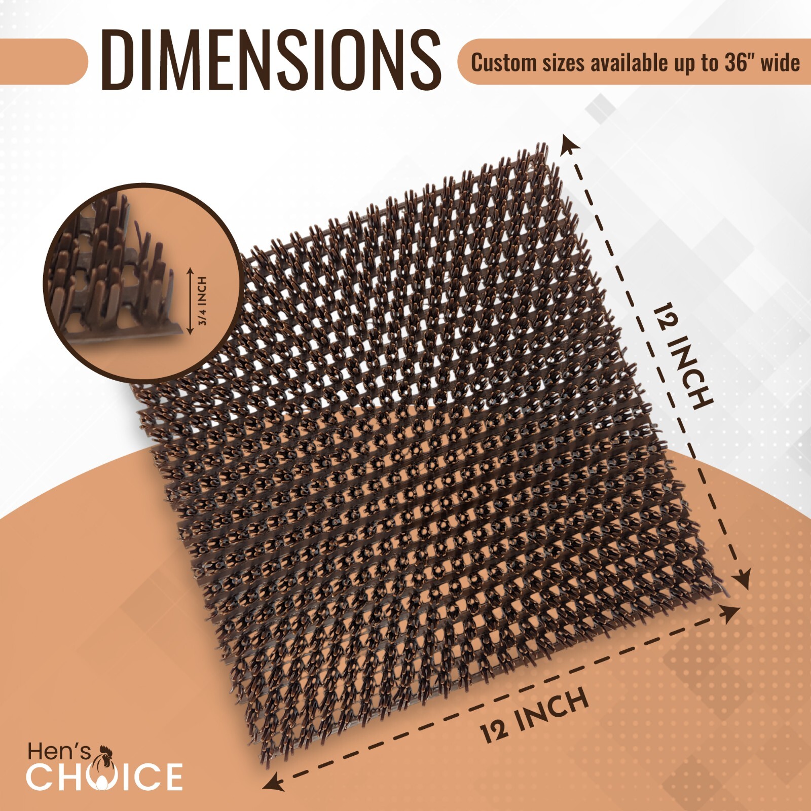 Hen's Choice™ - Washable Chicken Nesting Pads, Coop bedding for Hens & Poultry