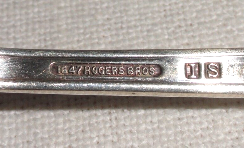 2 Rogers International Table Spoons ~ First Love ~ Silverplate Flatware