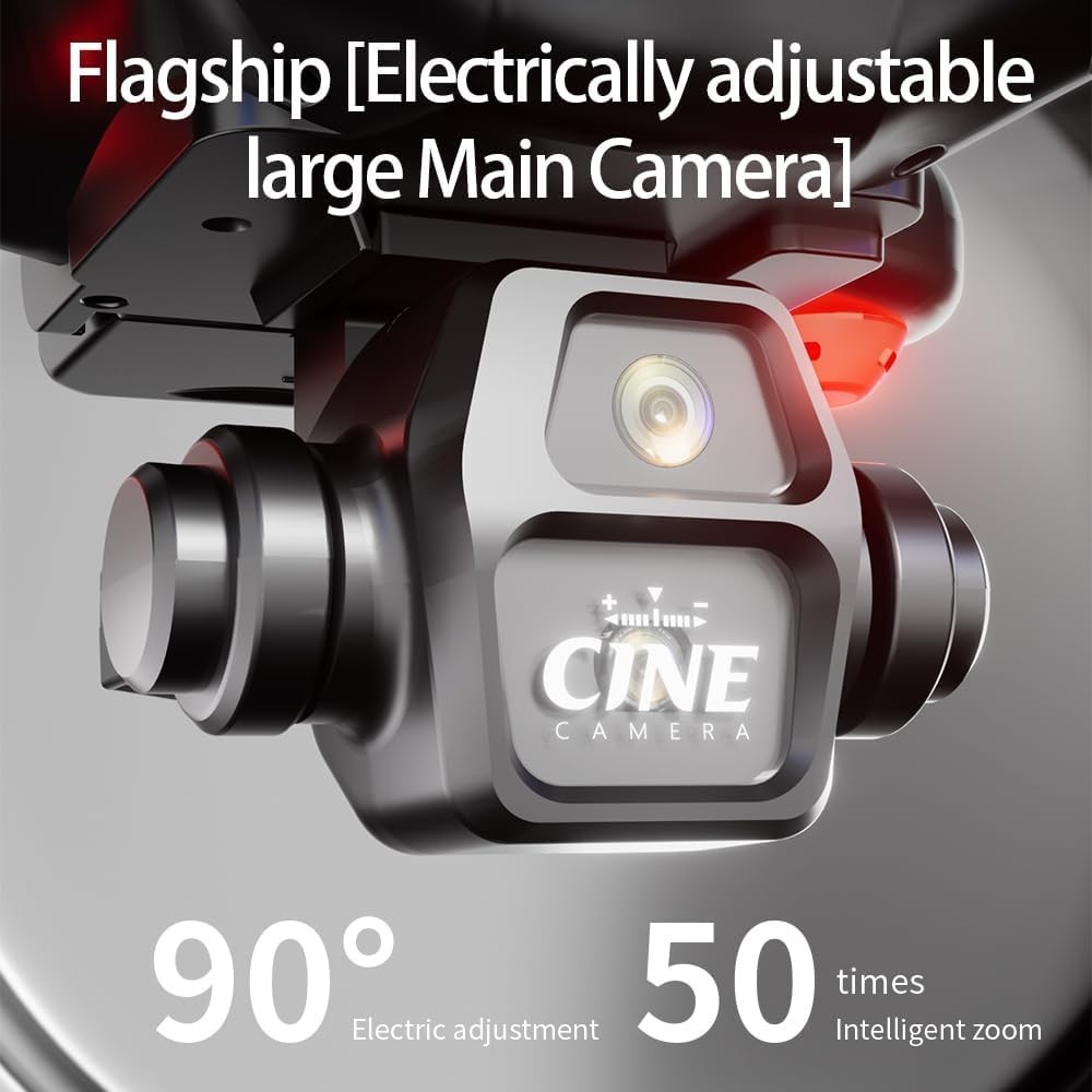 Beginner Foldable Drone with Screen Controller 720p HD Camera 2 Batteries Black