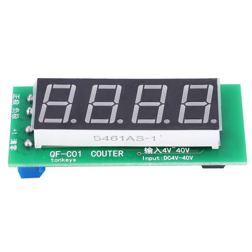 4 Digit Digital Counter Module for Pulse Signal Counting DC 4–40V