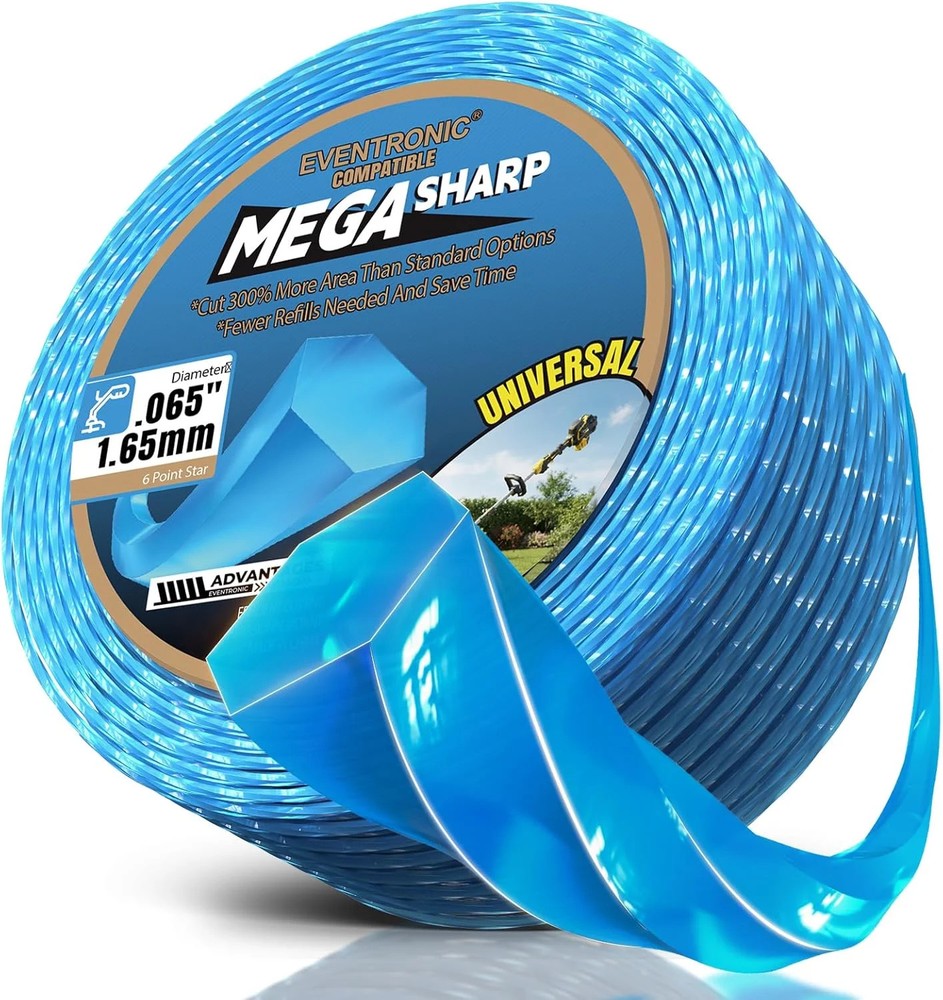 Weed Eater String, 0.065'' 340FT Weed Wacker String, Hexagonal Heavy Duty String