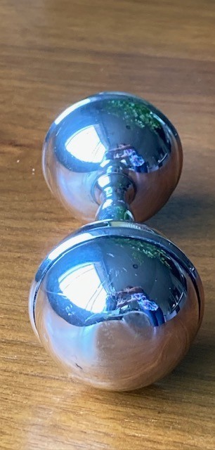 Authentic Robert Blackinton S Silverplate Baby Rattle 5" 78 grams