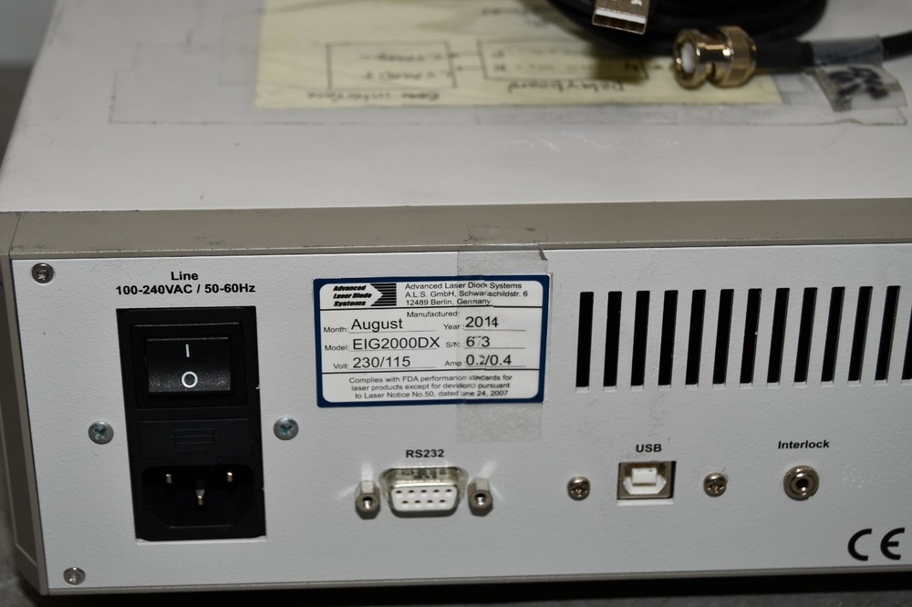 ^ ALS Advanced Laser Diode Systems EIG2000DX PiLas Laser Diode Controller #X6158