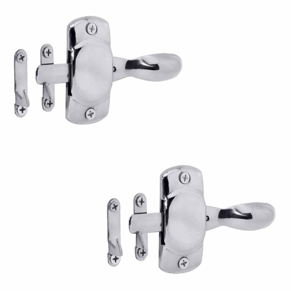 2 Piece Solid Bright Brass Hoosier Icebox Latch Right Renovators Supply