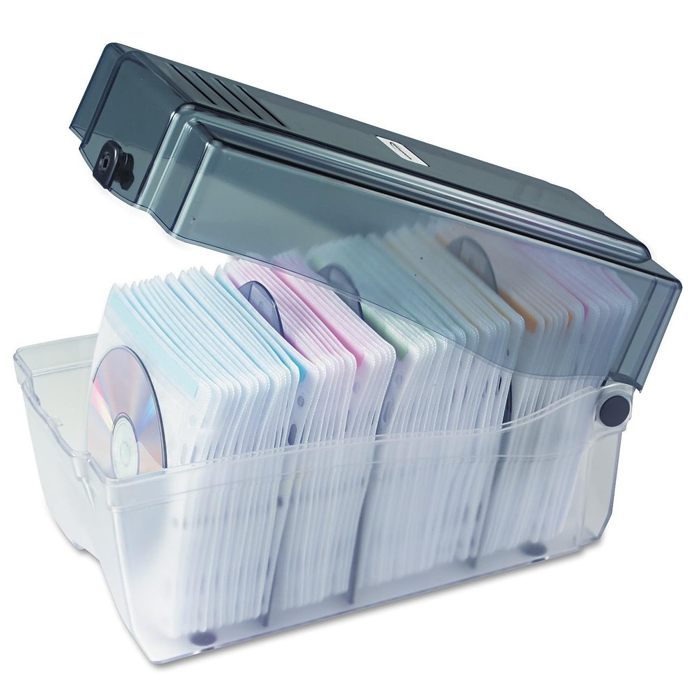 CD/DVD Storage Case IVR39502 Each. Grey/Clear