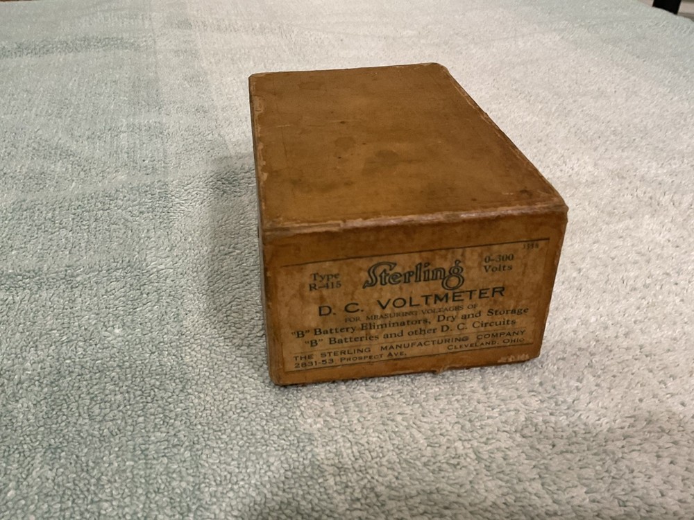 Sterling Type R-415 DC Volt Meter in Original Box
