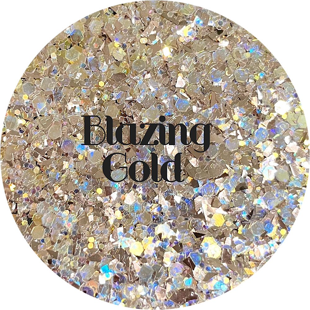 Premium Polyester Glitter - Gold and Opal Mix