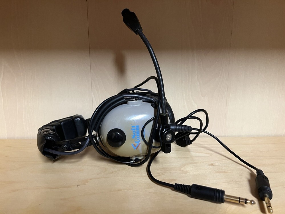 SOFTCOMM Soft Comm Phoenix Aviation Headset, *Untested, SELLING AS IS
