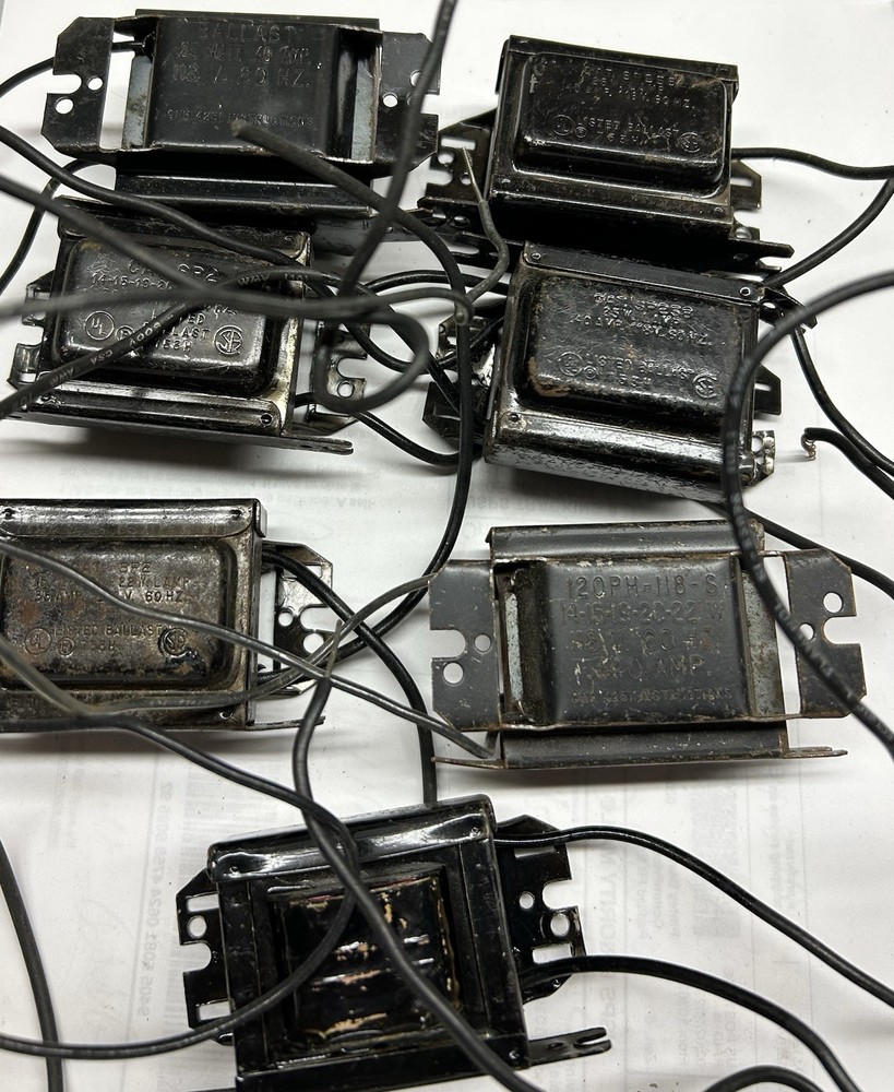 (9) Ballasts .22-.25 Watts For Small Fluorescent Lights