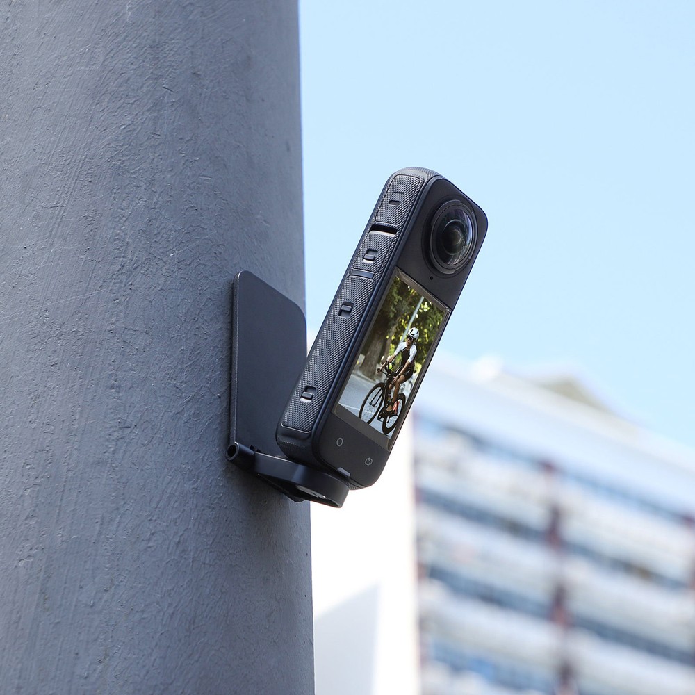 Black Angle Adjustable Magnetic Mount Base Bracket For Insta360 X4 Camera