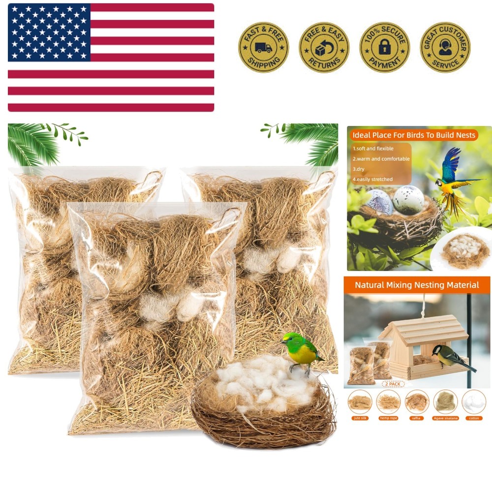 Bird Nesting Material - Bird Nests Bedding Hummingbird Nesting Material Mixin...