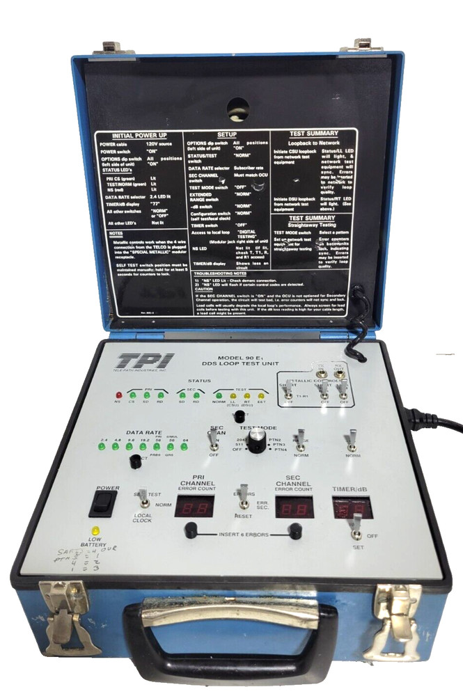 TPI MDOEL: 90 E DDSLOOP TEST UNIT TELEPATH INDUSTRIES MODULE USED
