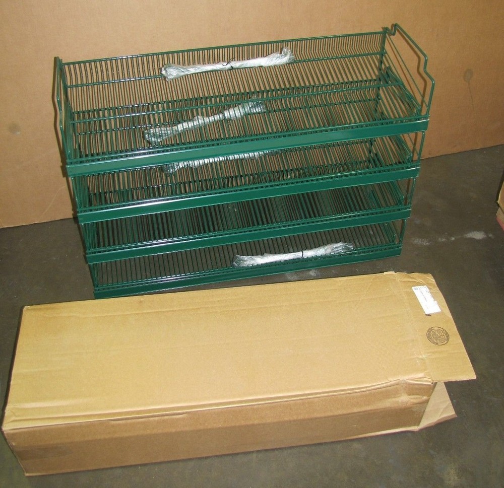 NO NAME 18246 3' STACKABLE ADJUSTABLE MERCHANDISER WIRE DISPLAY SHELF / RACK NIB