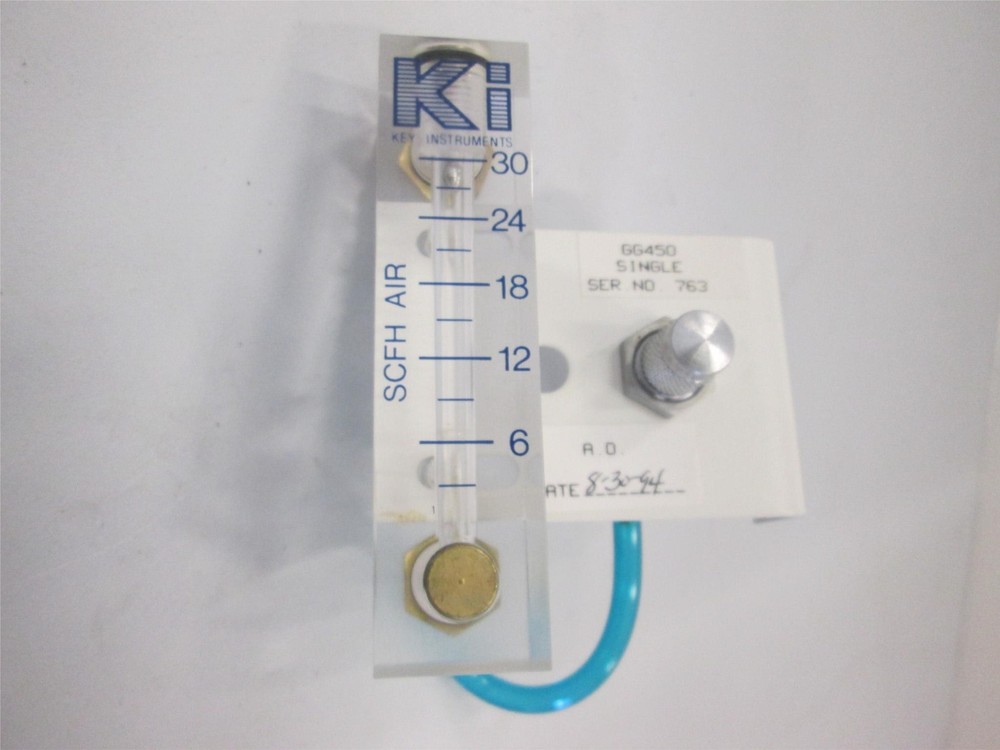King Instruments, 0-30 SCFH Air, Flowmeter Assy, Used