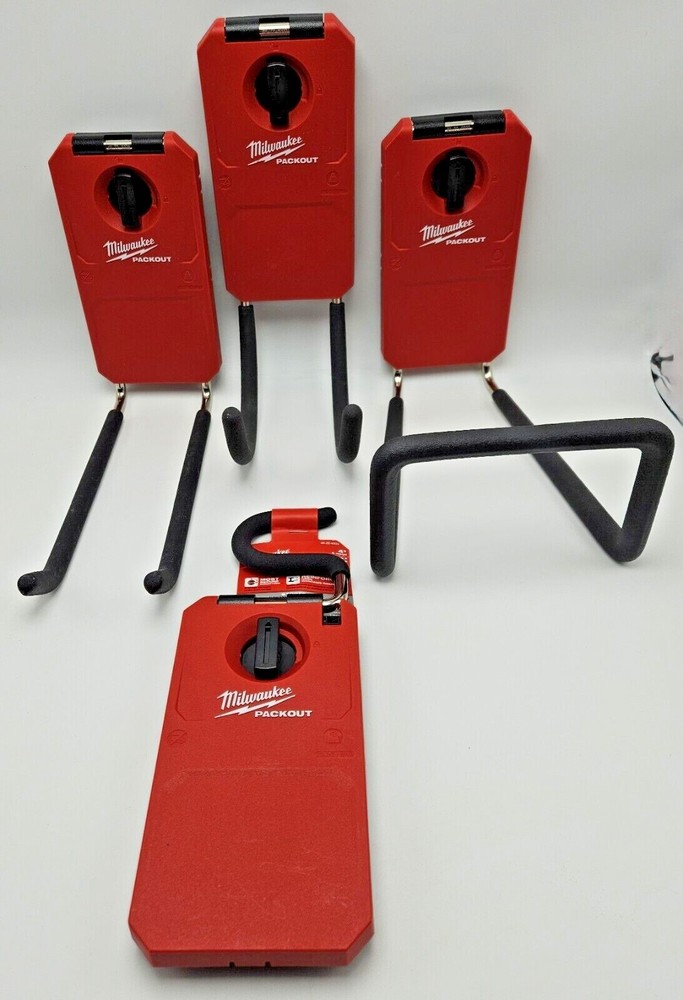 Milwaukee PACKOUT Wall Mount Storage System Locking Plates Various Hook Cradle
