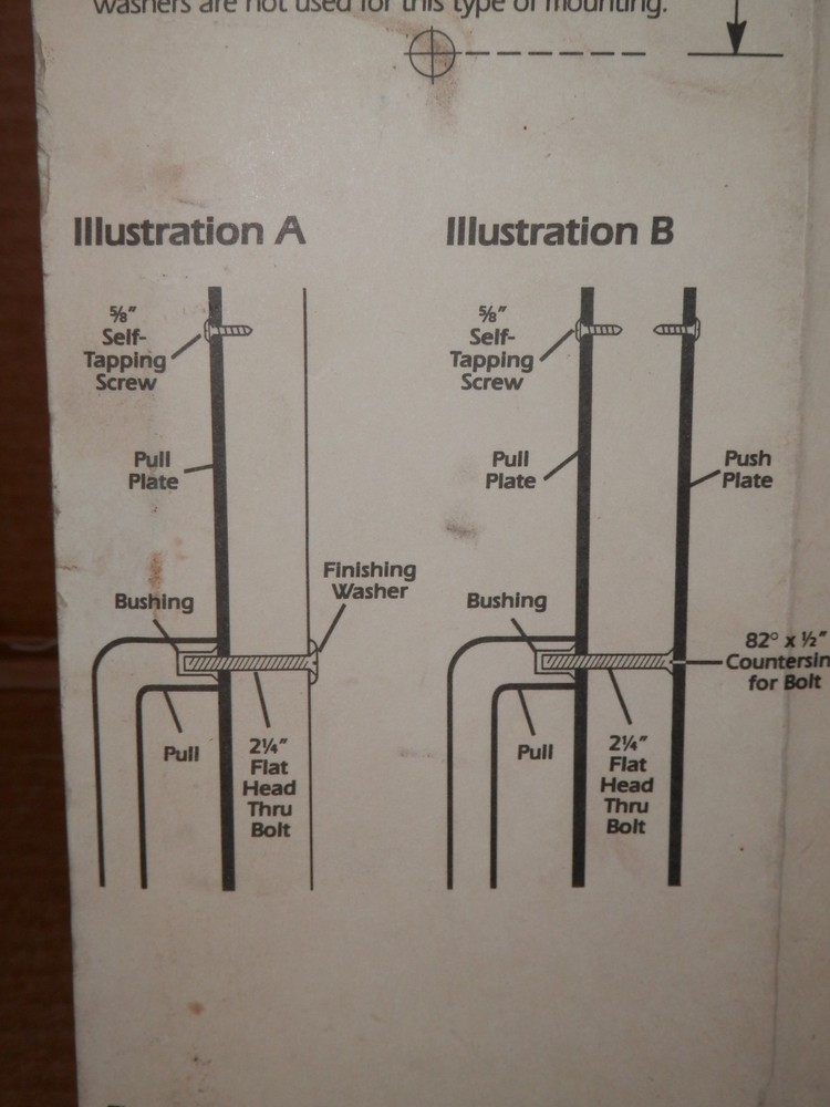 New Brainered polished Solid Brass Door Pull Plate door handle