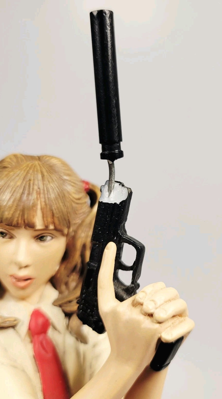 RARE Hit-Girl Statue Red Skirt Edition #27/100 Dynamic Forces - READ - DAMAGED