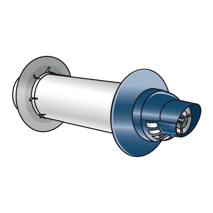 Rinnai 223184 21� Universal Non-Condensing Plastic Horizontal Termination