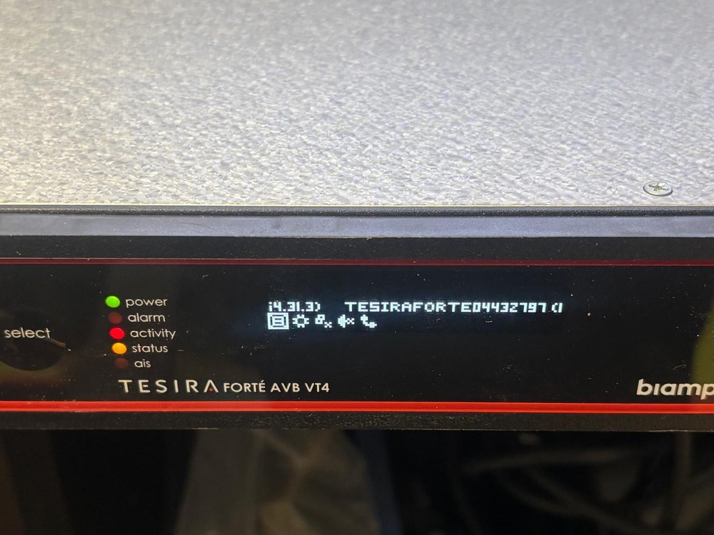 Biamp Tesira Forte AVB VT4 Digital Audio Processor