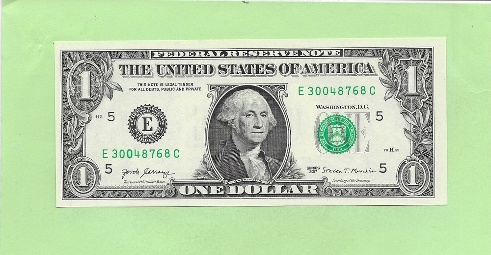 2017 ..UNCIRC $1  E 3004 8768 C  .... 2017  $1  E-C       NICE NOTE          FRN