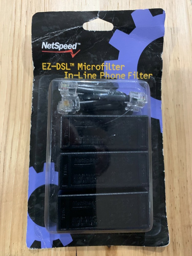 Netspeed EZ-DSLl Microfilter in-line phone filter NIB