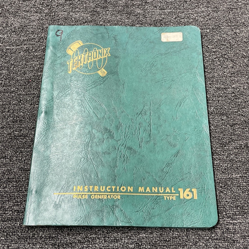 Tektronix Type 161 Pulse Generator Instruction Manual