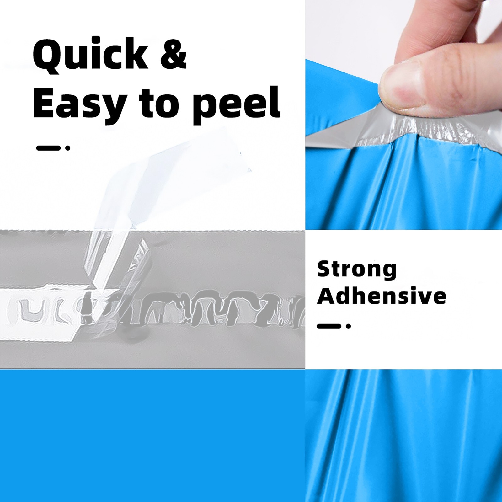 Mixed Sizes Poly Mailers Assorted Bulk Self Seal Waterproof Plastic Shipping Bag