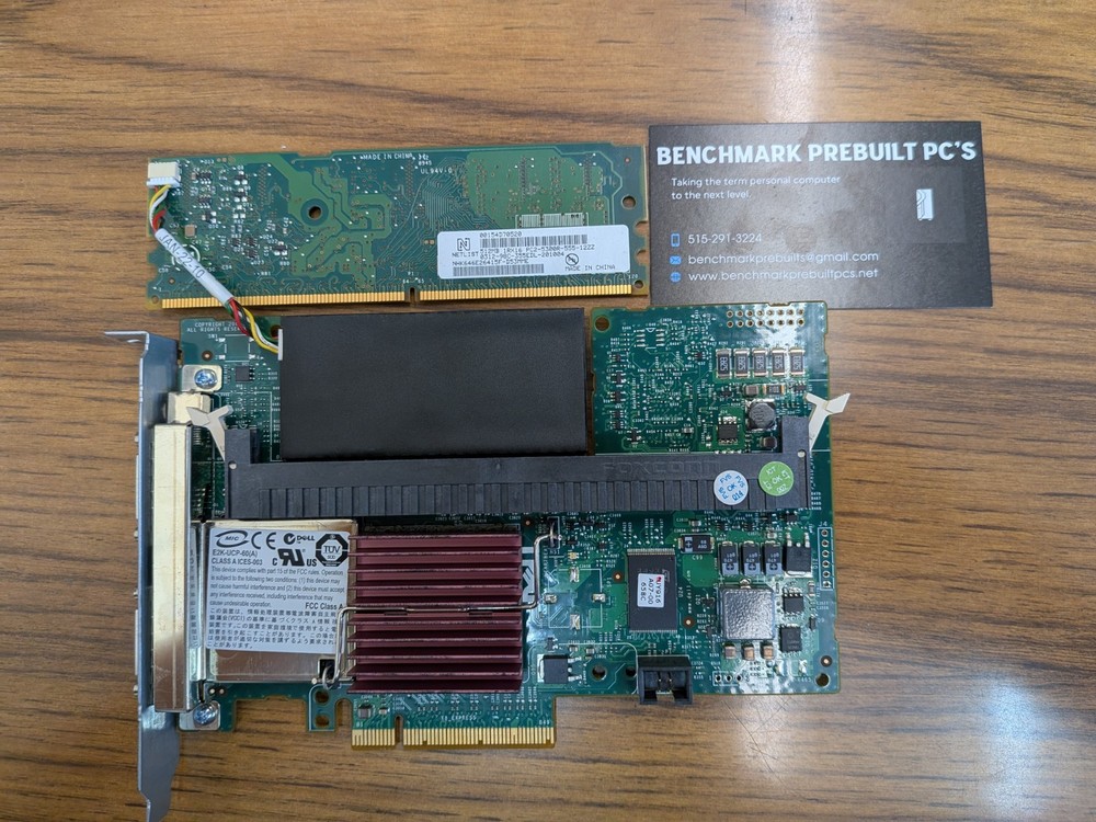 Dell PERC 6E External SAS RAID PCIe x8 Controller J155F w/ Cache & Battery