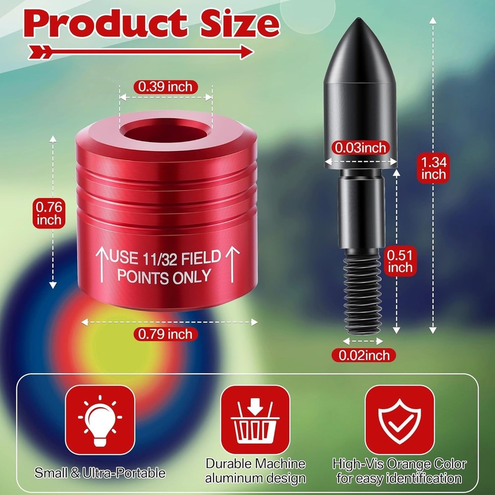 2 Pack Shock-Absorbing Crossbow Decocking Tips - Enhanced Archery Safety