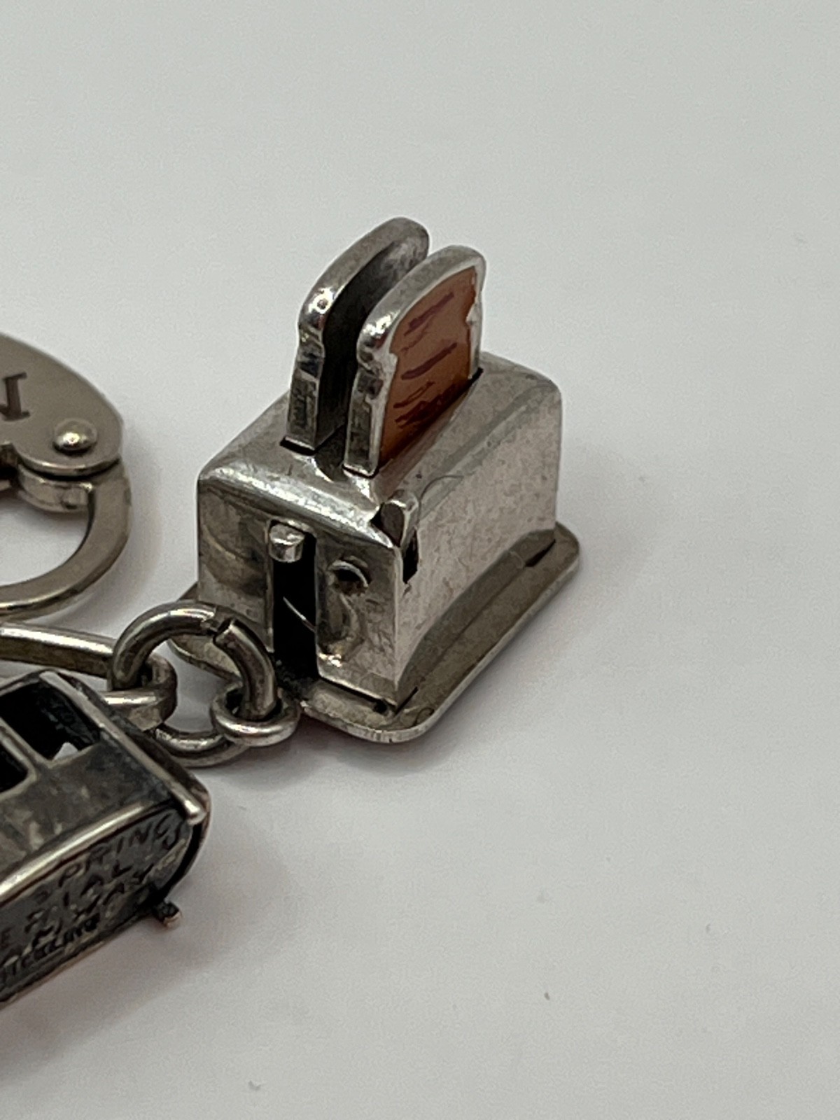 Vintage 7.5” Sterling Silver 925 Charm Bracelet With 19 Charms SW CA Articulated