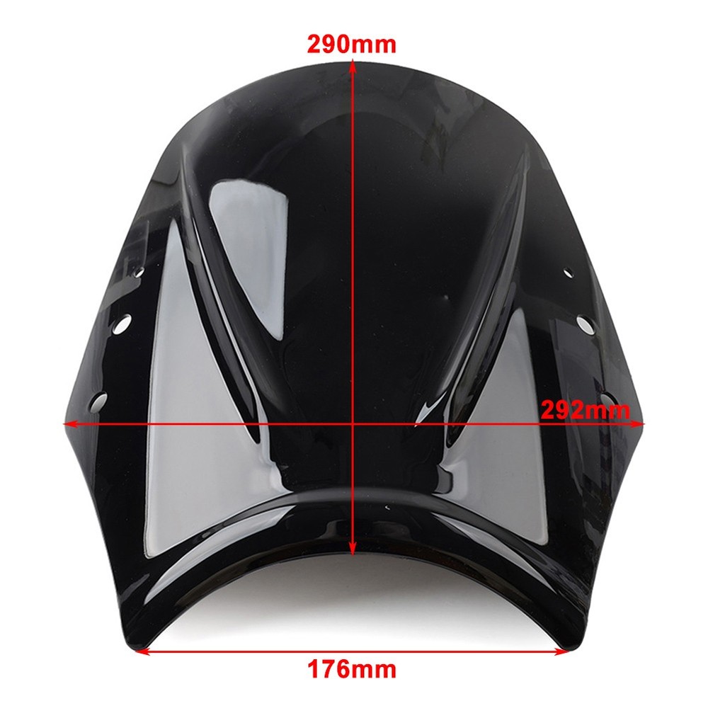 White Universal Motorcycle Windscreen Windscreen Deflector Wind Shield