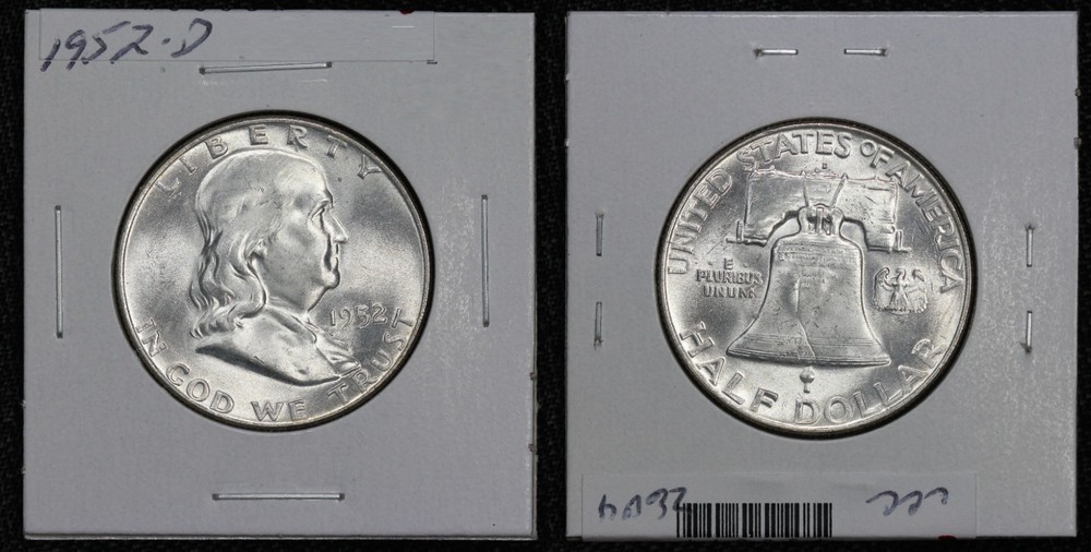 1952-D Franklin Half Dollar 6G0S