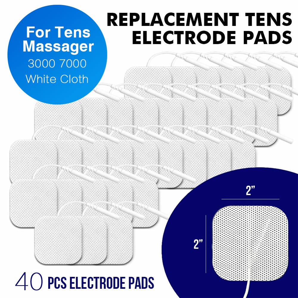 40PCS Replacement Te*s Electrode Pads E.MS For Intensity Twin Stim III Unit BULK