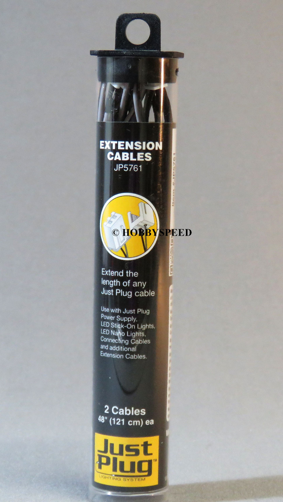 WOODLAND SCENICS EXTENSION CABLES FOR JUST PLUG LIGHTING SYSTEM wire end WDS5761