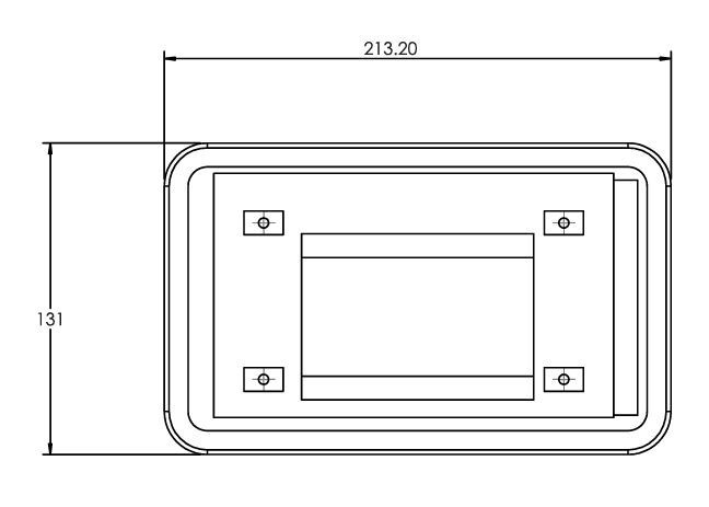 RASPBERRY PI TOUCHSCREEN ENCLOSURE - CBRPP-TS- BLACK /WHT