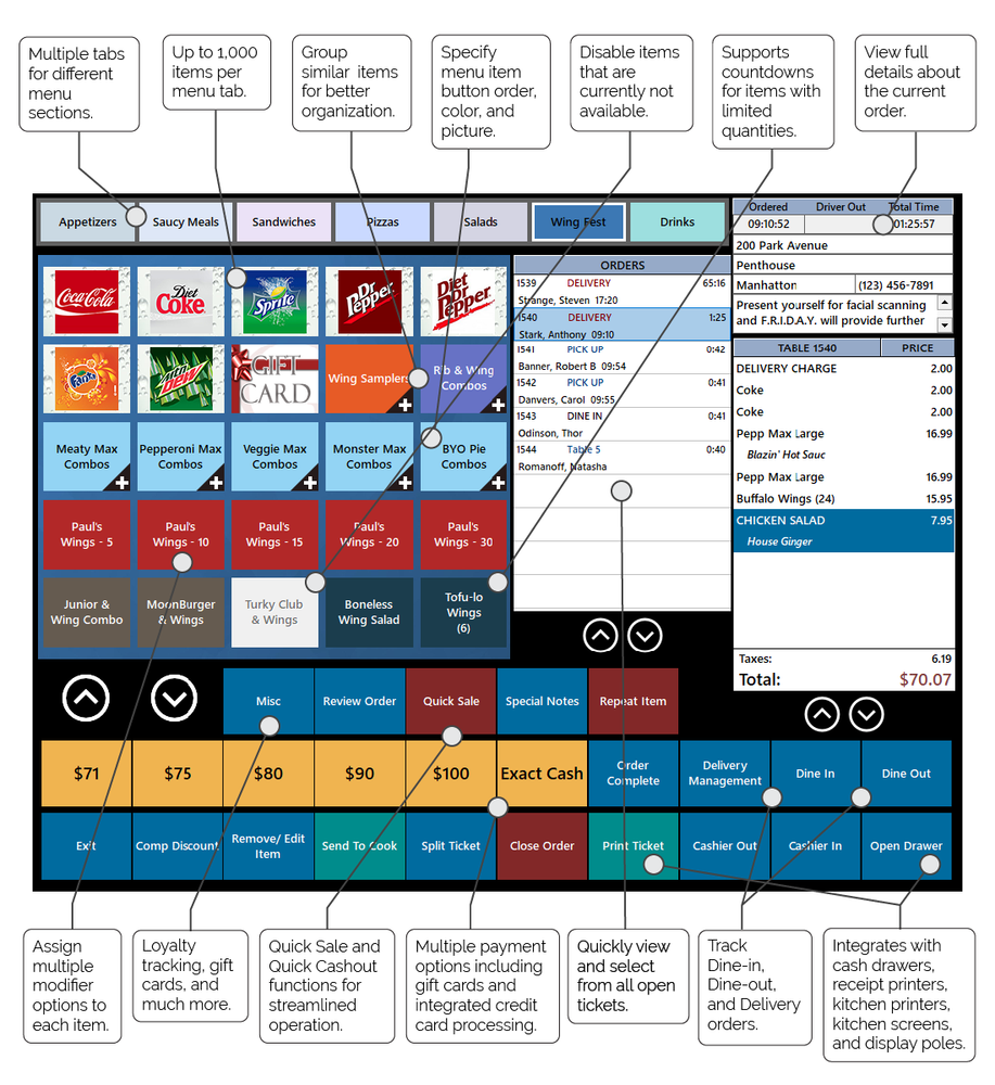 BPA All-In-One Restaurant POS & Delivery System
