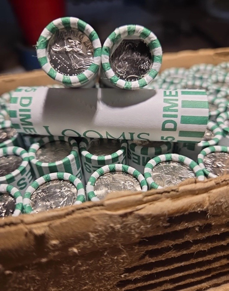 2026 D Denver SemiQ Uncirculated Dime $5 Roll 50 Coins - IN HAND  Free Shipping