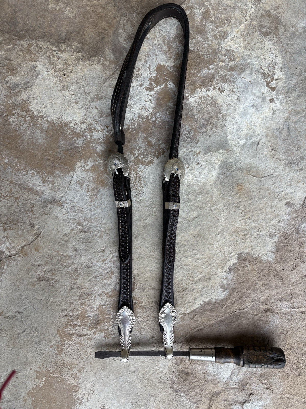 Vintage Billy Cook Headstall Sterling Silver Spoon Bit Hangers & Fleming Silver