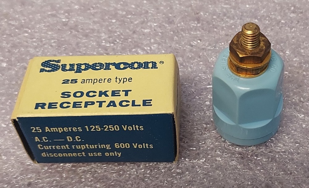 '1 PIECE' - PN# RS25GBL - SUPERCON - SOCKET RECEPTACLES