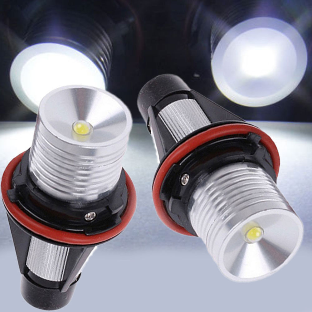 2X Angel Eyes Halo LED Lights Bulb For BMW E39 E87 E64 E63 E65 E66 E53 X5 E83