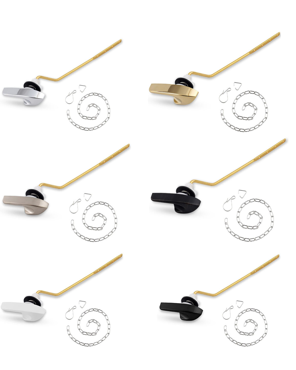 Toilet Tank Flush Lever Handle,Angle Mount Toilet Handle for Kohler K-GP30324-CP