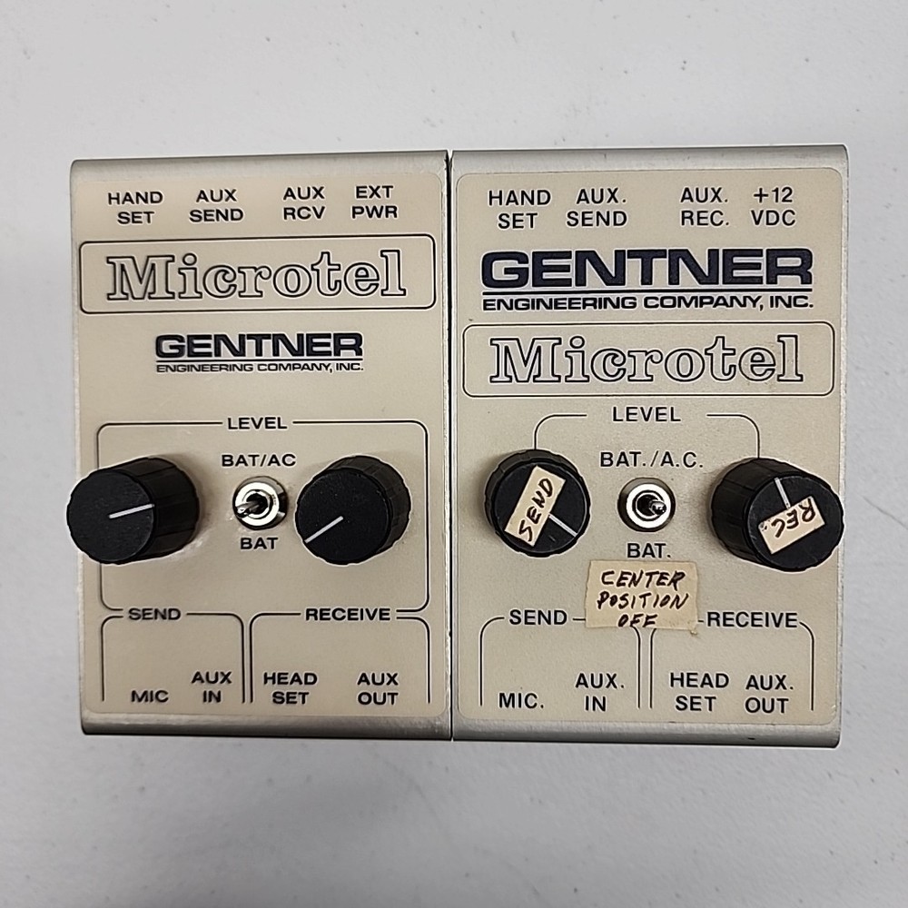 Gentner Microtel Broadcast Telephone Handset Line Interface Recording Patch IFB