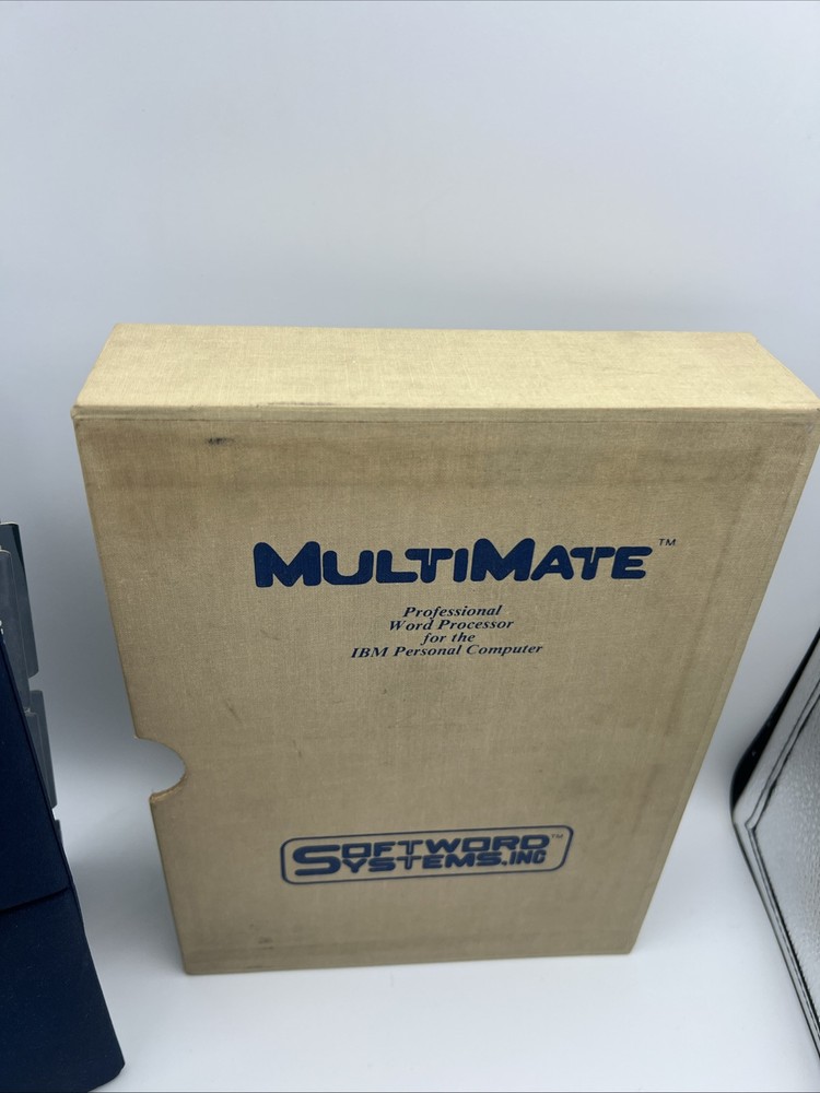 1982 MultiMate Pro Word Processor for IBM PC Manual +5 floppy disks, Good Cond!