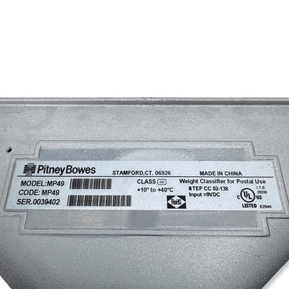 Pitney Bowes MP49 Postal Scale Base 70lb Capacity Weight Classifier 9VDC Tested