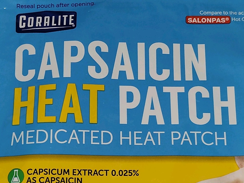 Capsaicin Heat Patch 1 Pack 2 Pads Enclosed