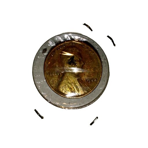 1944 WHEAT CENT,   Incomplete  No Die Penny