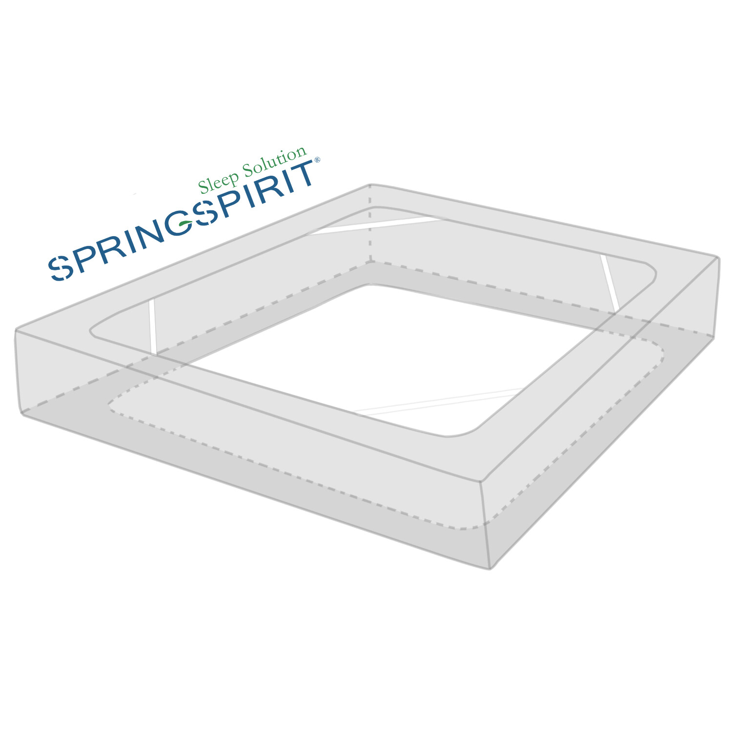 Box Spring Cover with Smooth Elastic Woven Washable Gray Twin/Full/Queen/King