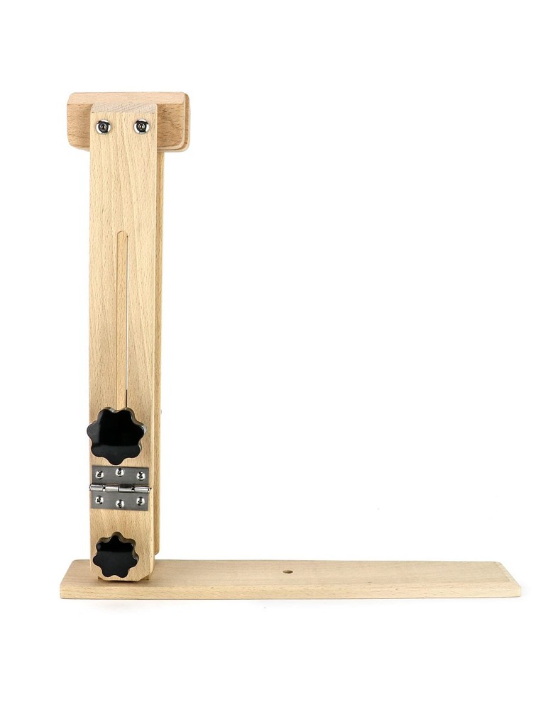QWORK Leather Stitching Pony Horse Craft Clamp, Adjustable 360° Rotatable, Folda